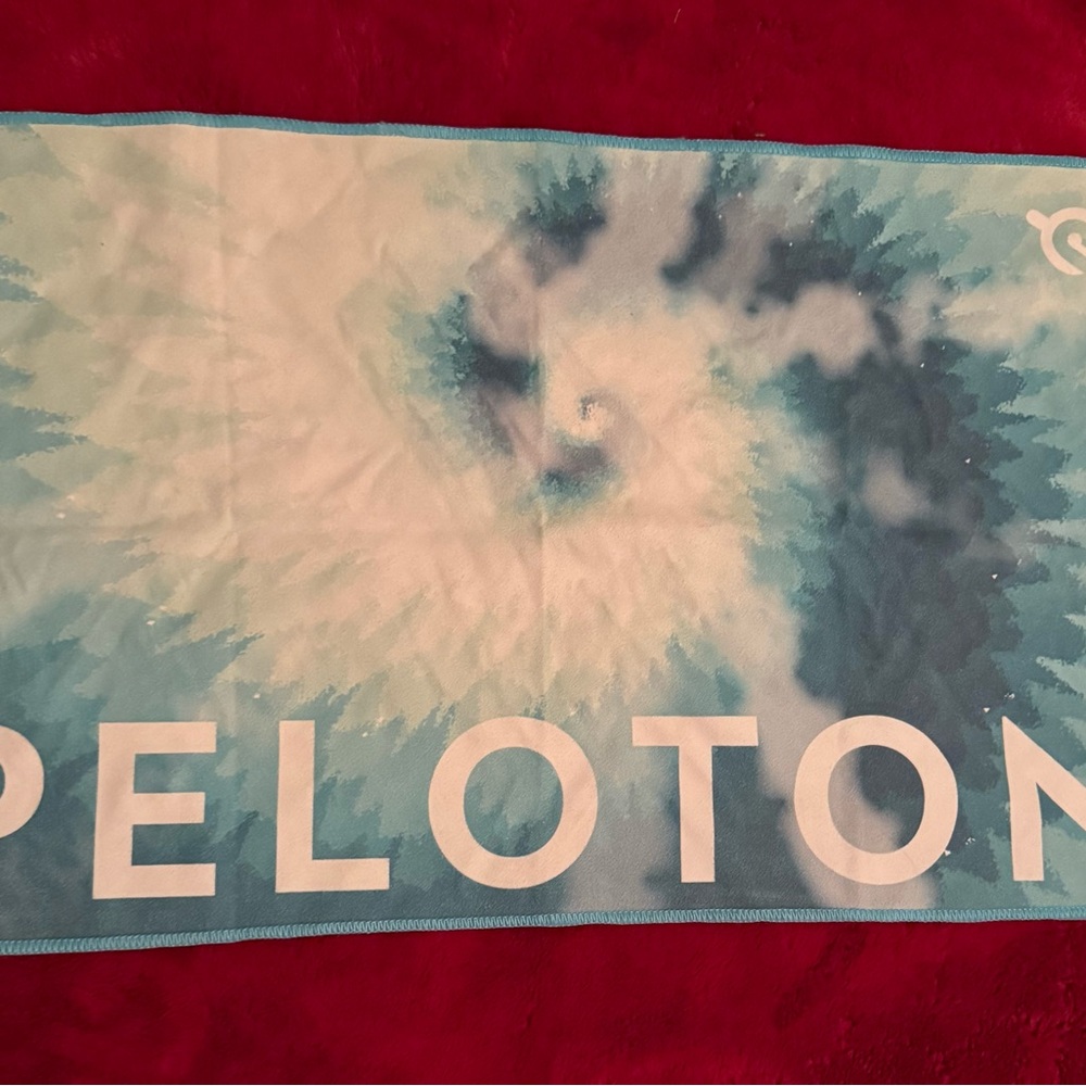 Peloton Blue Tie-Dye Towel